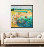 Coastal Impressionist Matte Stretched Canvas — “Bailey’s Beach, Newport” Seaside Wall Art